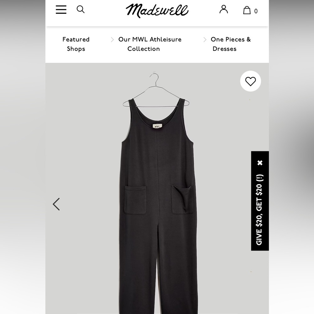 TAN Madewell Jumpsuit